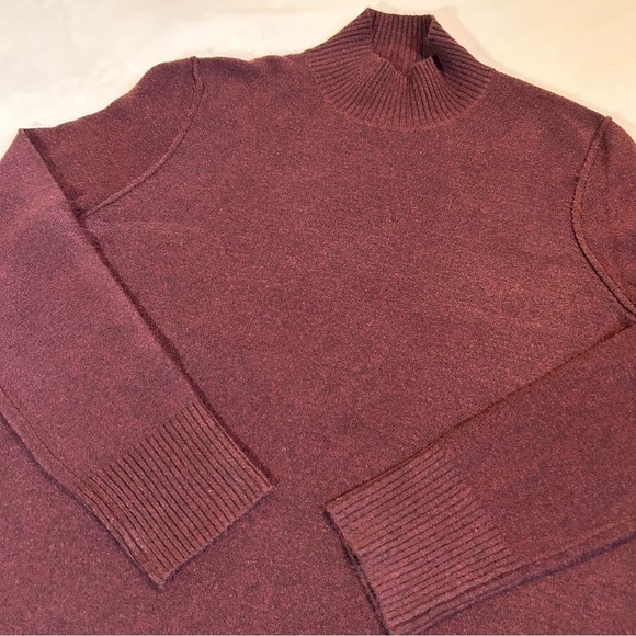 Calvin Klein Jeans Turtleneck Acrylic Blend Sweater Burgundy Size XL - Picture 6 of 16
